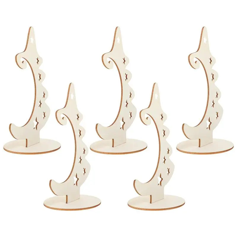 

5Pcs Wooden Handmade DIY Christmas Tree Decorations Christmas Desktop Adornment Handmade Wooden Ornament Home Ornament