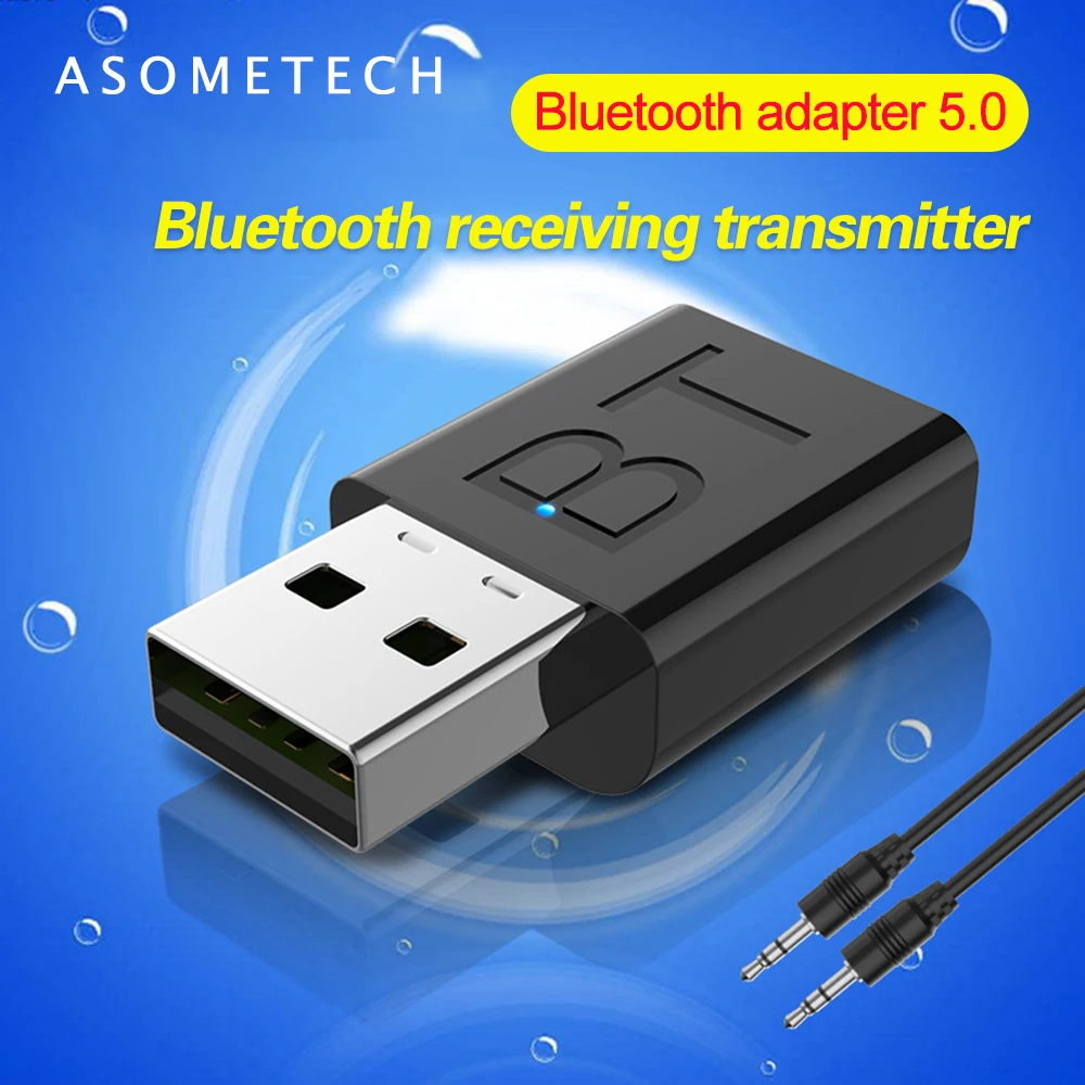 Bluetooth 5,0 адаптер передатчик приемник для автомобильных наушников ТВ аудио беспроводной излучатель AUX HIFI стерео USB Bluetooth адаптер
