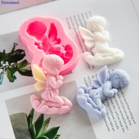 praying angel mold handmade diy soap silicone mold chocolate silicone mold cake decorating tools wedding decors soap form