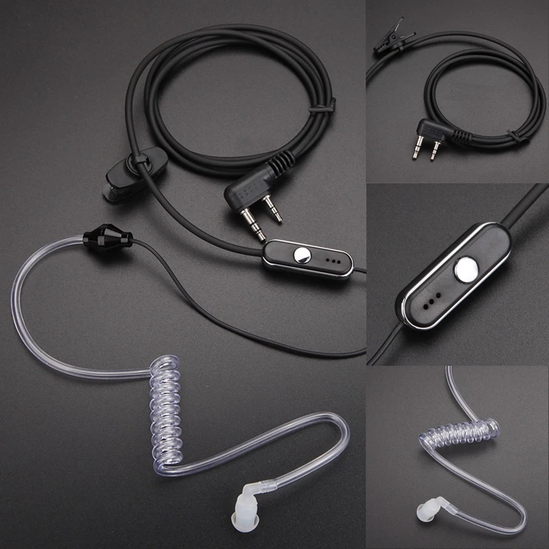 Акция-наушники для Baofeng Retevis Radio L3FE 2 pin air tube наушники PTT MIC скрытые звуковые трубки |