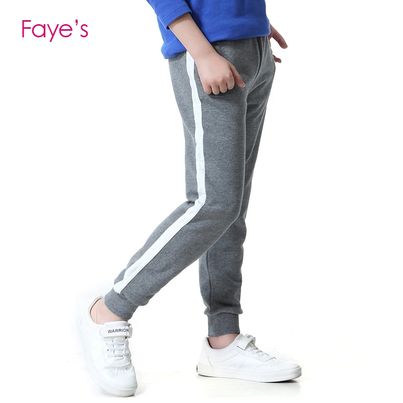 Новые осенние штаны для мальчиков От 4 до 16 лет детские 100% Хлопковые