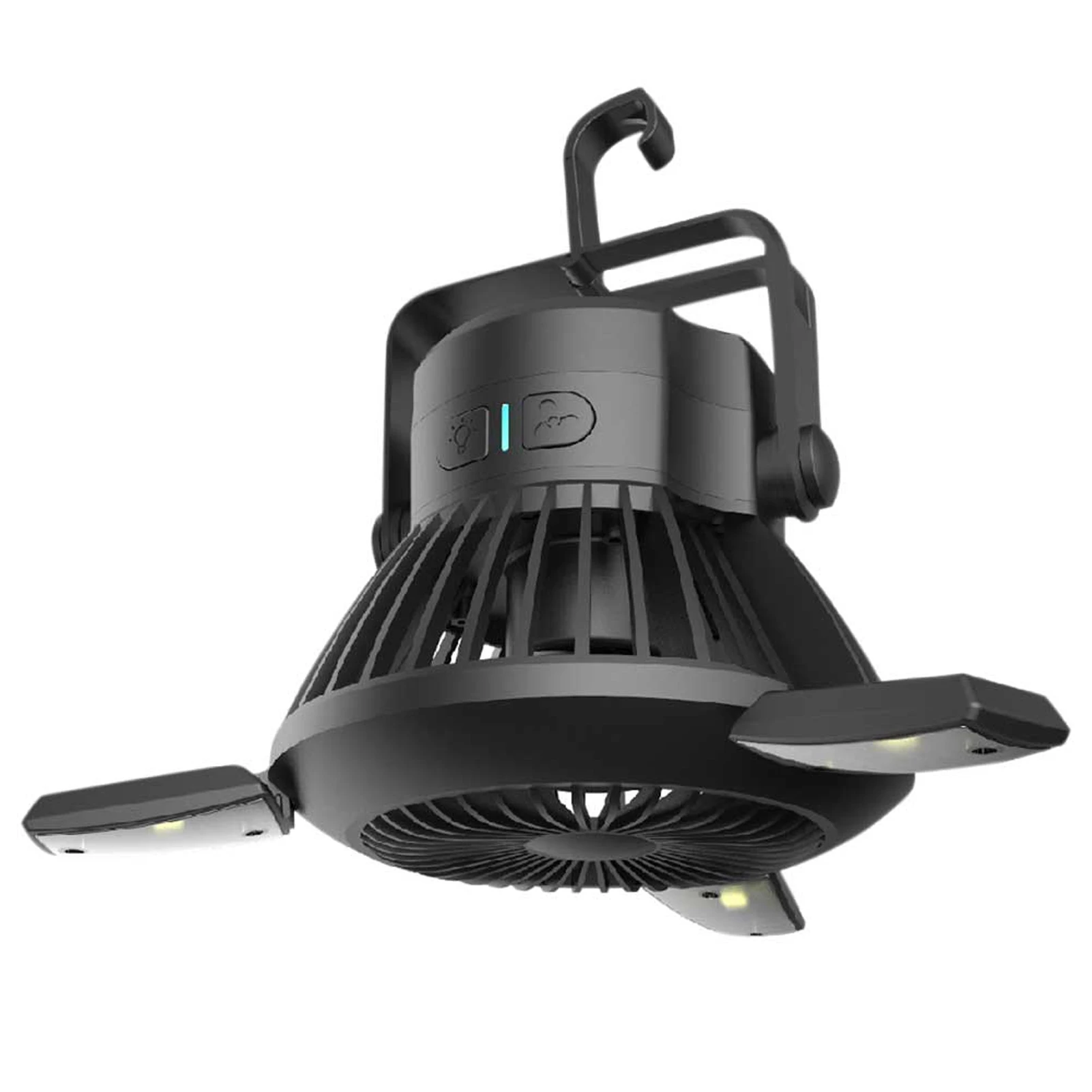 

Gift With Fan USB Foldable Emergency Outdoor Adjustable Hiking Fishing Solar Powered Tent ABS Portable LED Camping Lantern