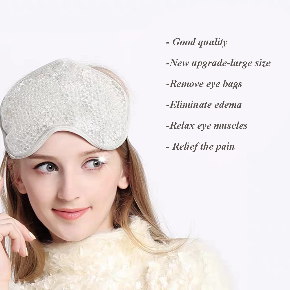 Большой размер Горячая Холодная упаковка маска для глаз многоразовая гелевая с