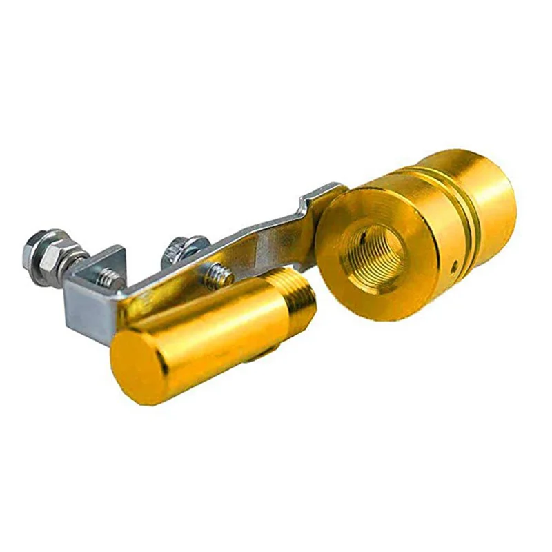 Золотой выхлоп мотоцикла автомобиля поддельный турбо свисток труба звуковой