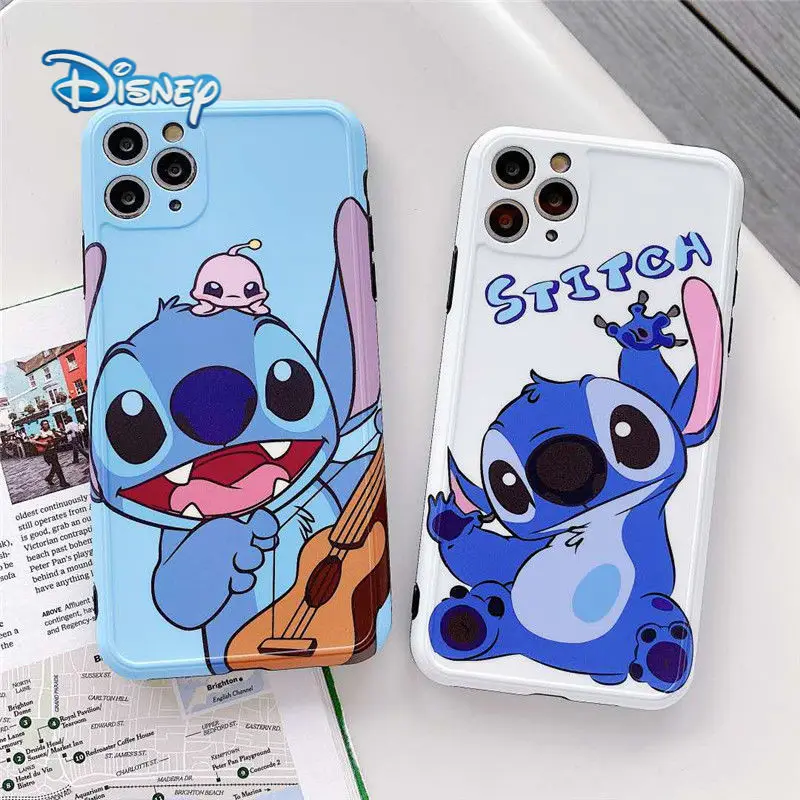 

Disney Stitch Cartoon Mobile Phone Case for iPhone 13 13Pro 12 12Pro 11 Pro X XS MAX XR 7 8 Plus SE Cute Anti-Fall Cover