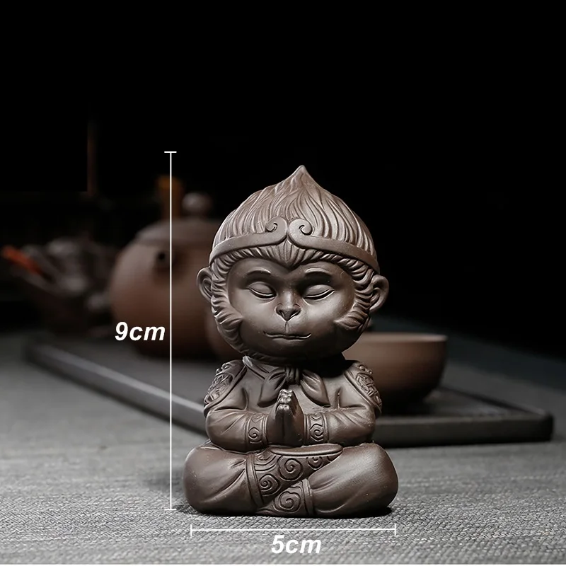 Китайская легенда фигурка обезьяны украшение для аквариума керамическая модель