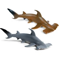realistic plastic hammerhead shark action figure ocean creature model figurine kids learning toy gift