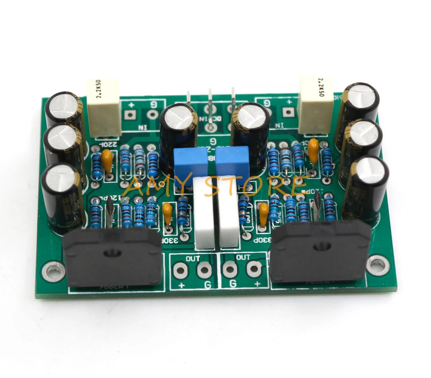 Собран или Компоненты DIY LM3886 двойной канал стерео усилитель доска чистый