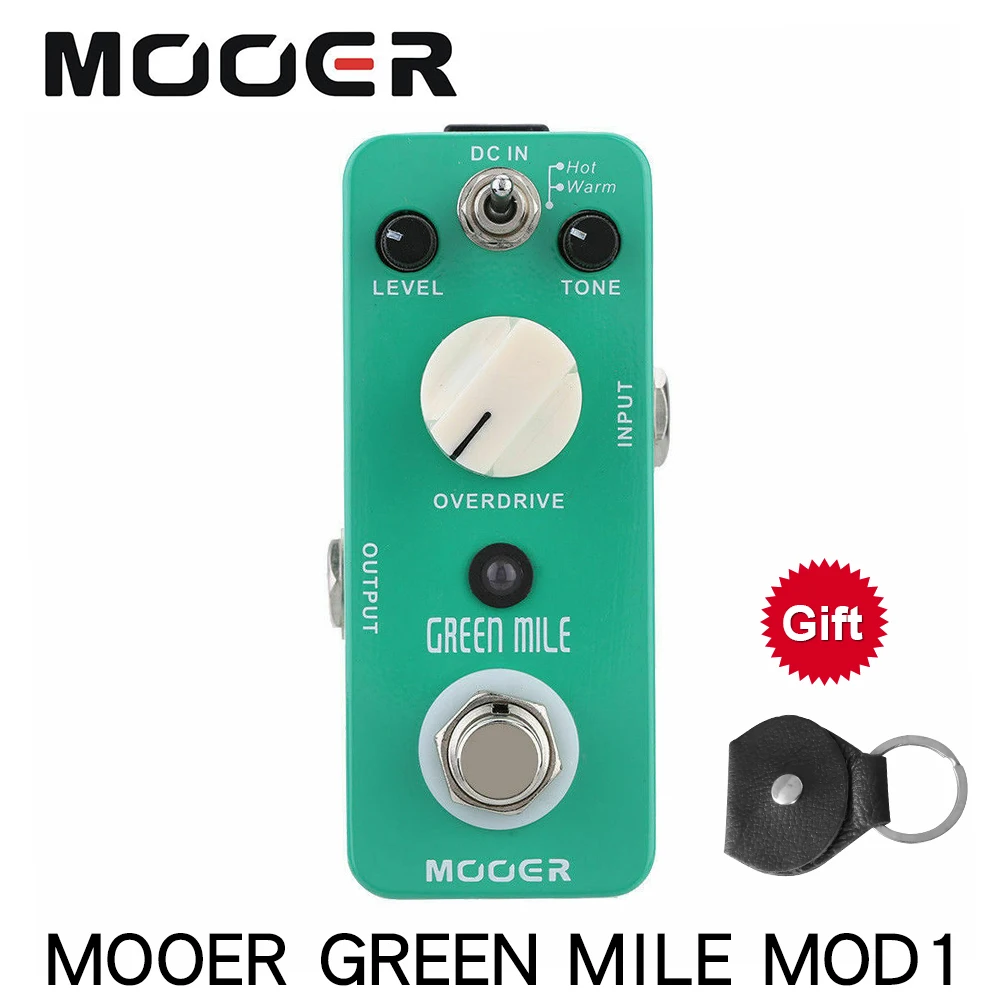 Mooer MOD1 зеленая микро Гитара педаль для создания эффектов мини Overdrive электрическая