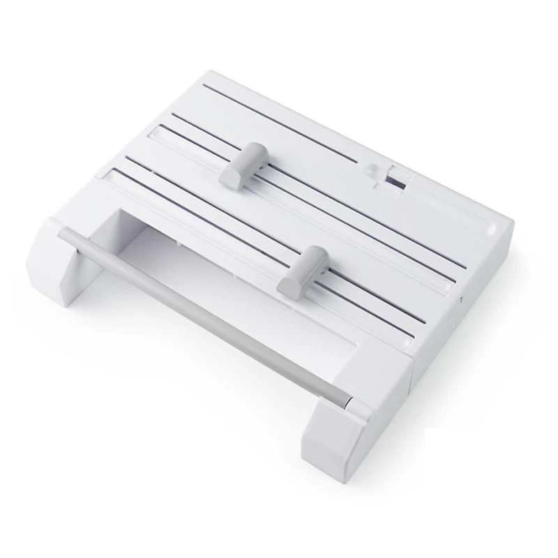 

6-in-1 Multi-function Cling Film Cutter Wall Holder Tin Foil Paper Roll Authentic Wall Mounted Roll Dispenser For Tin Foil