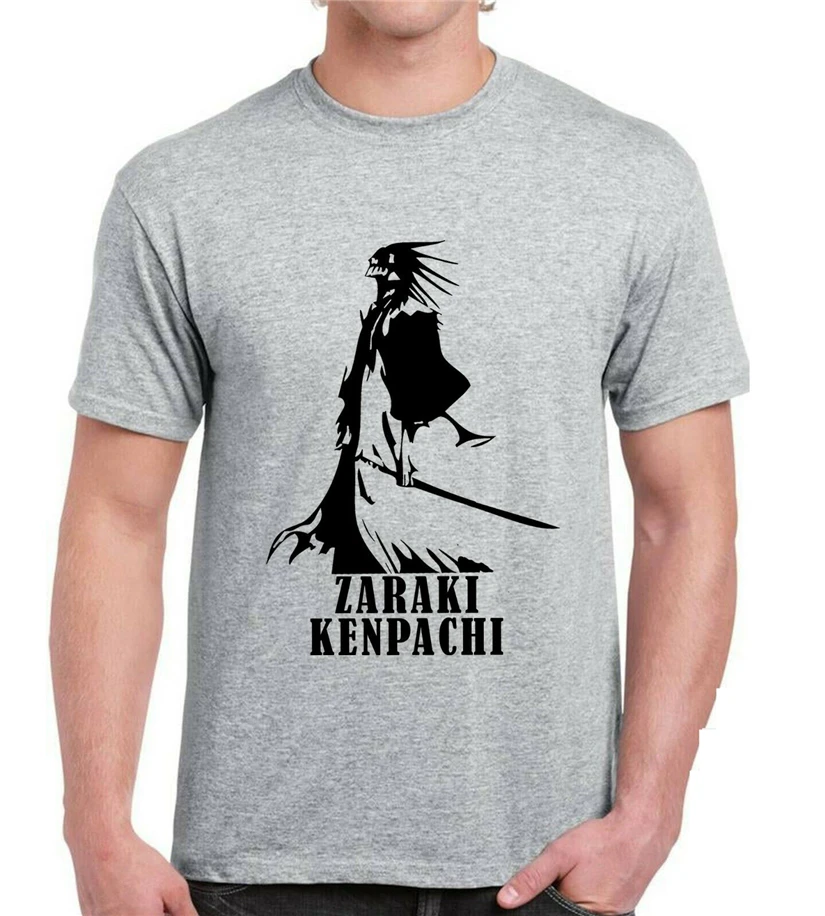 Zaraki Kenpachi футболка капитан 11 Ичиго Отбеливатель Аниме Новый мужской подарок Топ