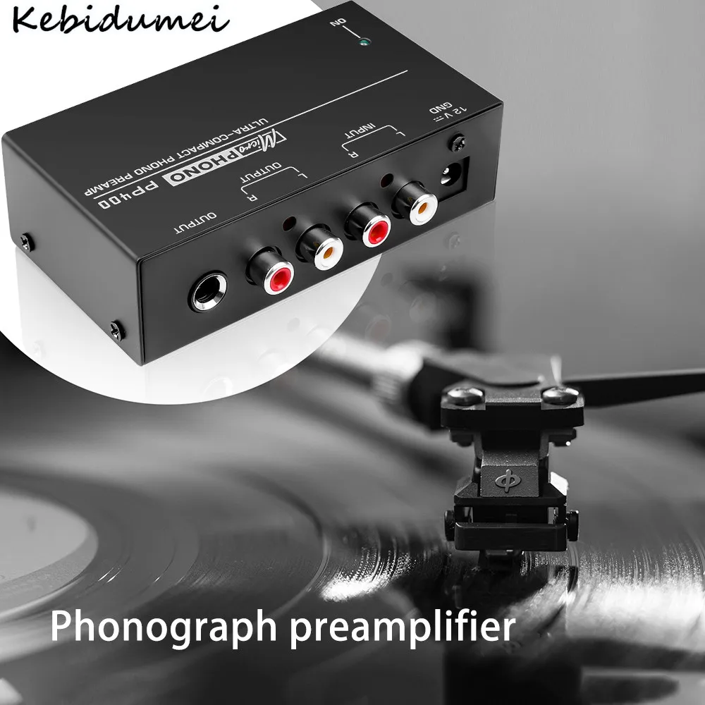 Ультра-компактный phono предусилитель с RCA 1/4 дюймов Поддержка функции TRS интерфейс