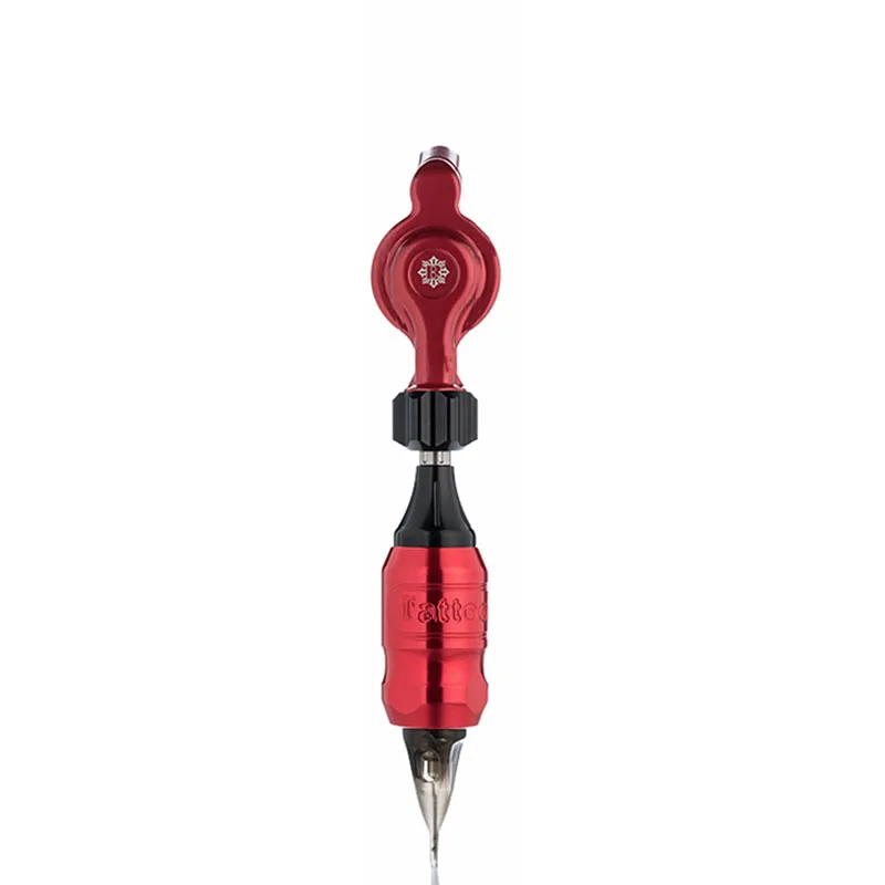 With Red 27mm Grip Купить одно высокое качество Перманентный макияж роторная Германия мотор тату машина поставка - Цвет: With Red 27mm Grip