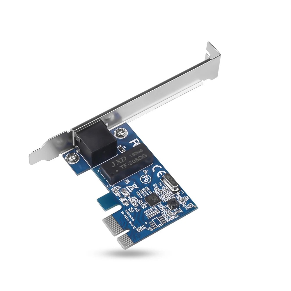 Адаптер для сетевой карты kebidu Gigabit Ethernet PCI E контроллер 10/100/1000 Мбит/с RJ45 LAN адаптер