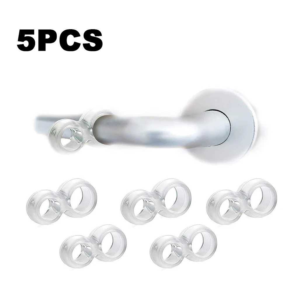 5pcs Transparent Door Stopper PVC Anti-Collision Handle Buffer Baby Safety Shockproof Pad Walls Furniture Protective - купить по