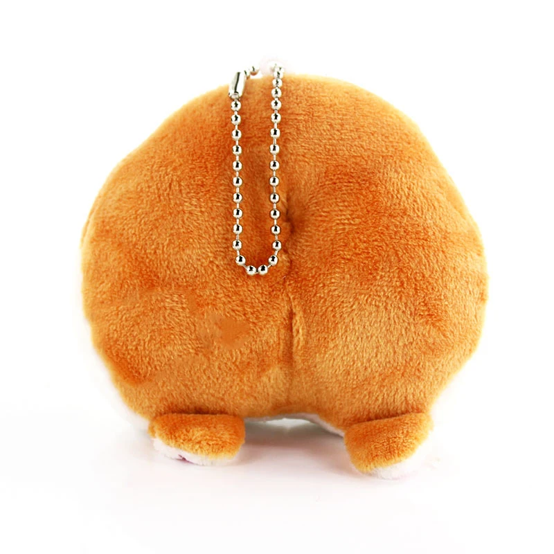 

10cm 10pcs/lot cute Corgi Bottom plush Toys keychain dog bottom stuffed soft Doll Pendant Birthday gift for Kids