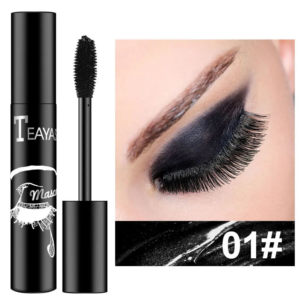 

4d White Mascara Black 3D Eyelashes Waterproof Purple Thick Curling Lasting Extension Make-up for Women Party Cosmetics