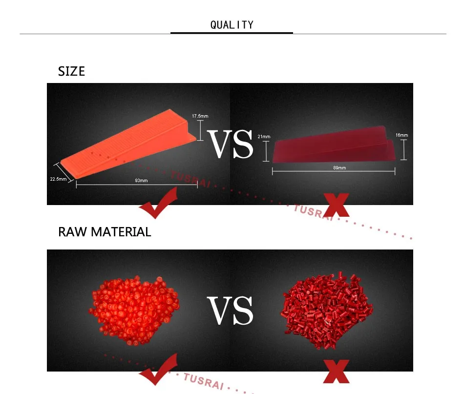 Система выравнивания плитки зажим 500 шт./компл. 2 мм 3/32 дюйма распорка настенная