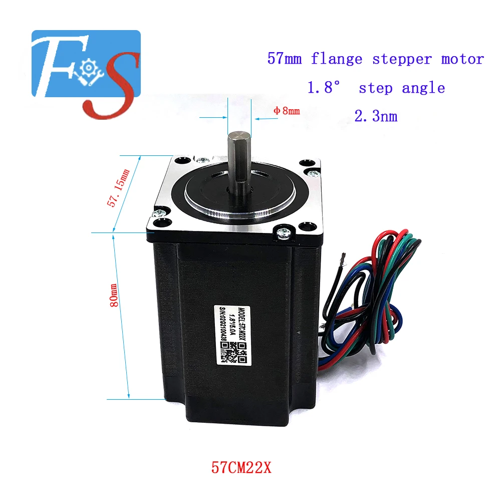 

CNC Rounter Leadshine Nema 23 Stepper Motor 57CM22X 2Phase 2.3Nm for 3D printer CNC Engraving Milling Machine