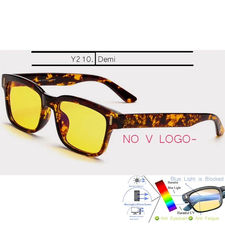 NO V LOGO-Y210 IVSTA, синий светильник, очки, компьютерная игровая оправа, для мужчин, анти-Синие лучи, блокировка, по рецепту, близорукость, поляризованные солнцезащитные очки, ночной ботаник - Цвет оправы: NO V LOGO-Y210