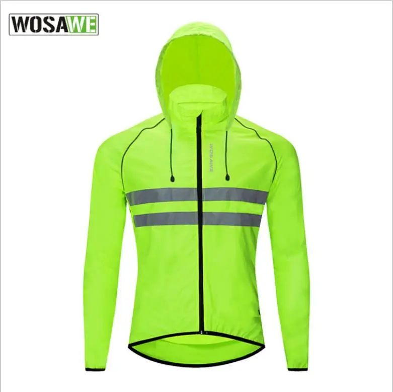 WOSAWE Спортивная ветровка для улицы горной дороги километр езды с капюшоном