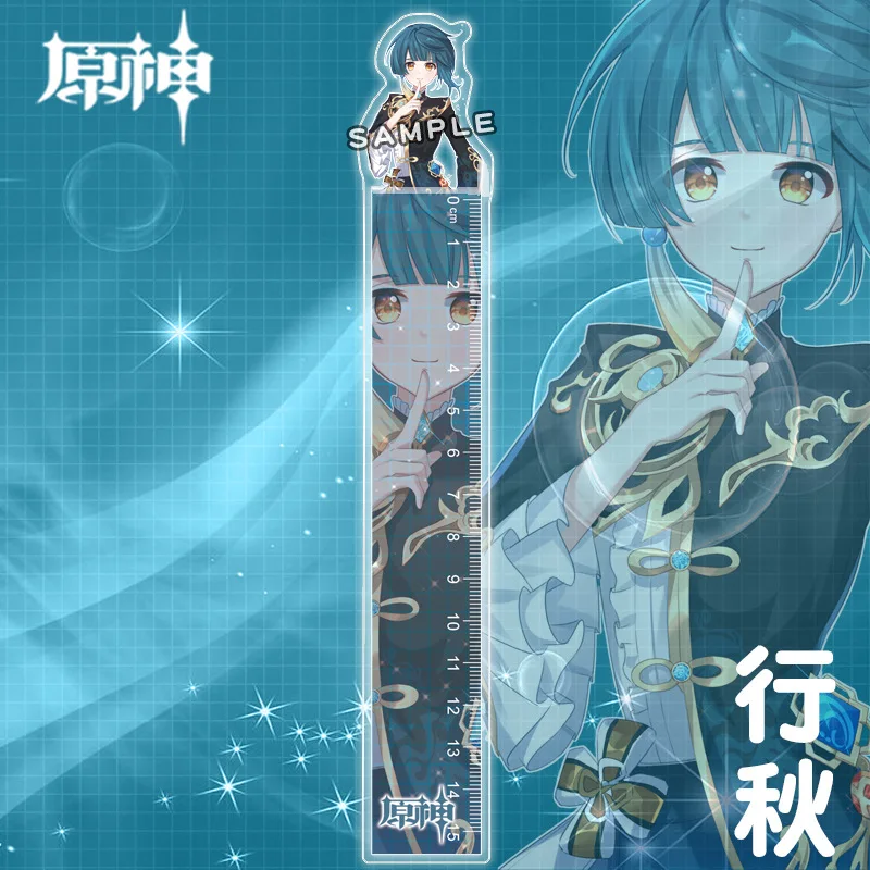 

Genshin Impact Rulers Straight Ruler Cartoon Keqing Klee Barbatos Kawaii Stationery Student Drafting Supplies School Supply Cute