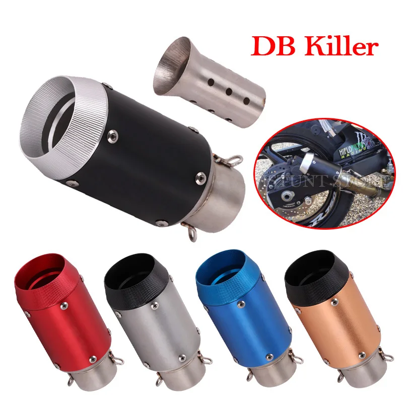 Slip On Универсальный мотоцикл мини глушитель выхлопной трубы изменение Escape дБ