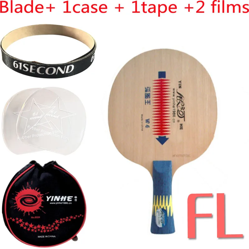 FL with Y 1 case Yinhe W-6 Loop King W 6 W6 настольный теннис пинг понг лезвие - Цвет: FL with Y 1 case