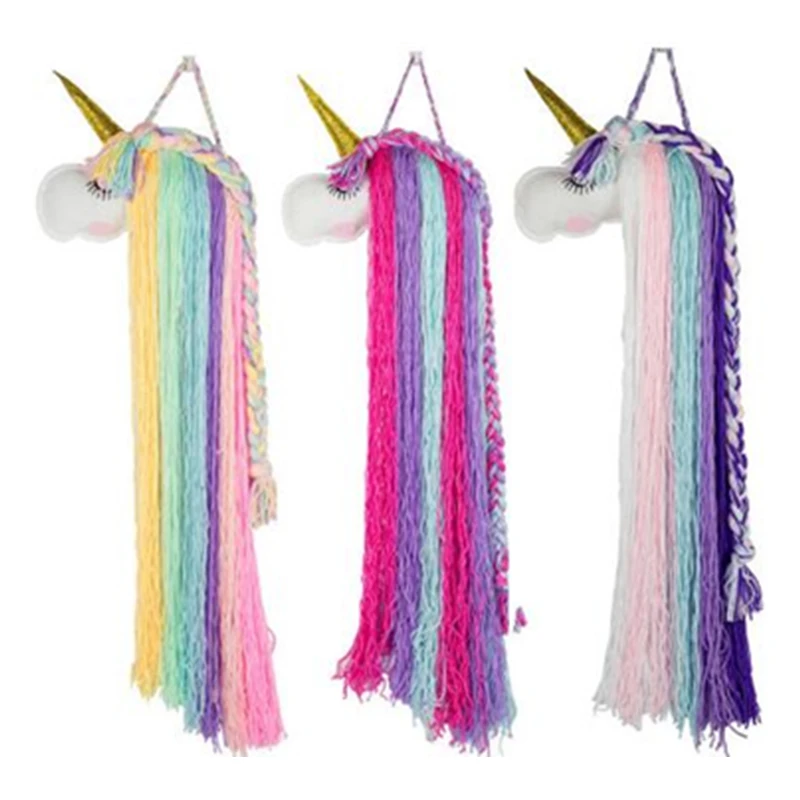 Единорог банты для волос пояс хранения девочек заколки повязка на голову