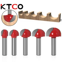 ktco 8mm shank corner rouding router bit 1216192225mm wood trimming cutter radius milling cutter