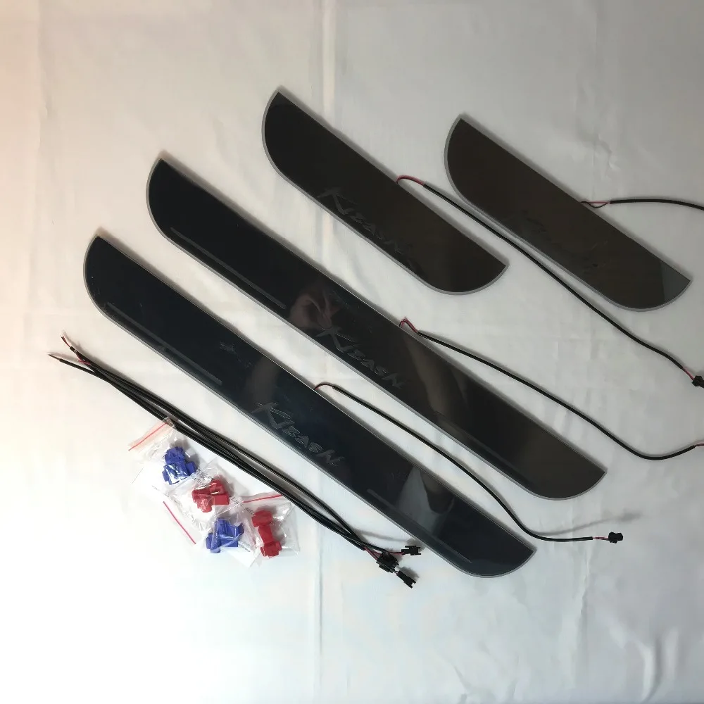 

Osmrk led moving door scuff for Suzuki kizashi dynamic door sill plate lining overlays guards flowing/fixed light