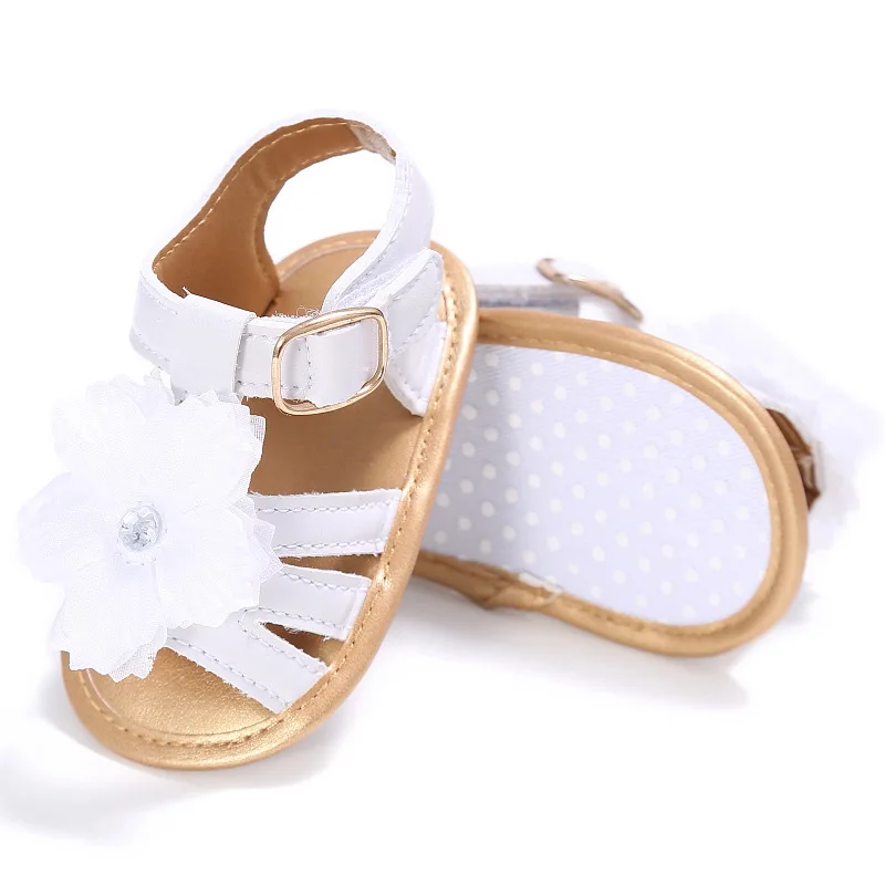 Сандалии для новорожденных девочек вечерние сандалии принцессы с цветами на