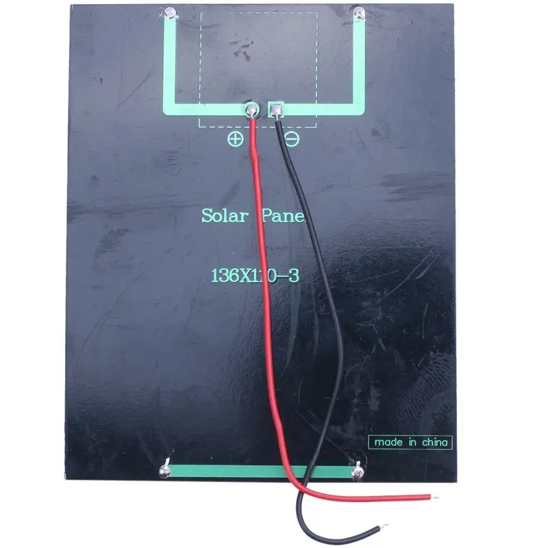 Солнечные панели 2 Вт 6 в распределительный кабель солнечной 110*136*3 мм класс A