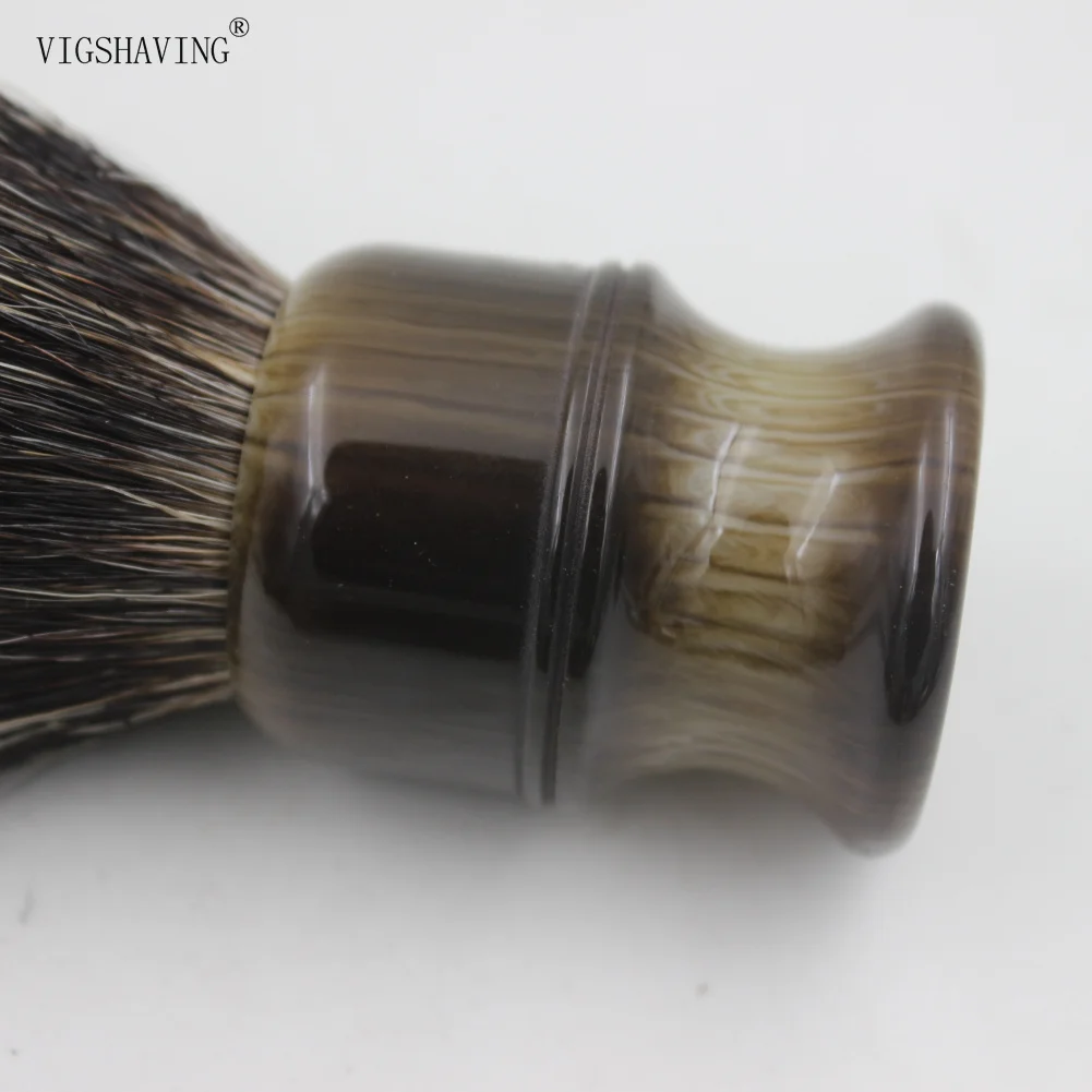 VIGSHAVING помазок Смола Ручка finest две группы барсук волос Кисточки для бритья|shaving