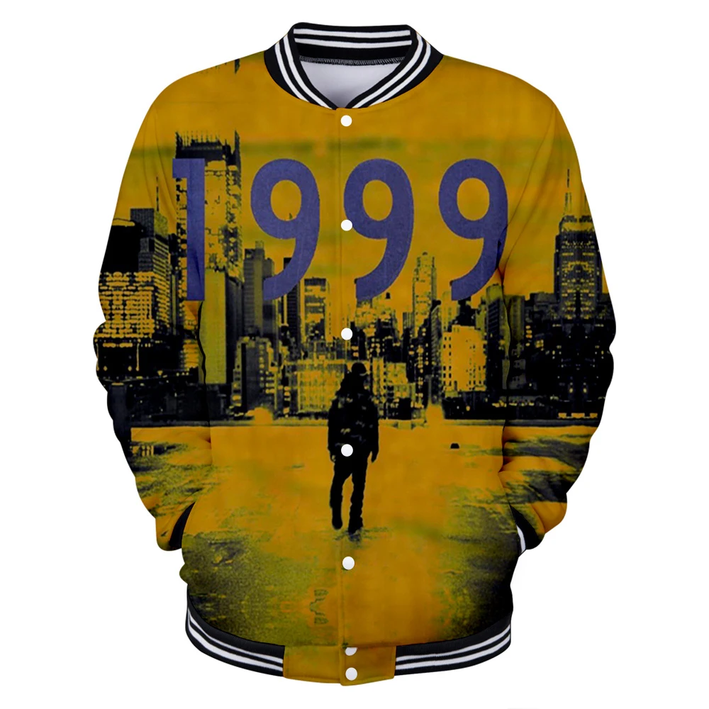 

Hip Pop Joey Bada$$ Rapper 2021 Fashion V-neck Baseball Jacket New Famale/male Winter Streetwear Coat Cool College Style