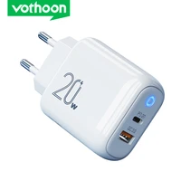vothoon 20w quick charge 3 0 usb type c qc pd usb charger portable fast charger for iphone 12 mini xs 8 samsung type c charger