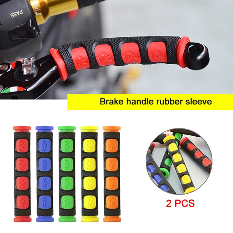 

Мягкая противоскользящая прочная силиконовая ручка тормоза, 2 шт., защитная крышка для мотоцикла и велосипеда, аксессуары