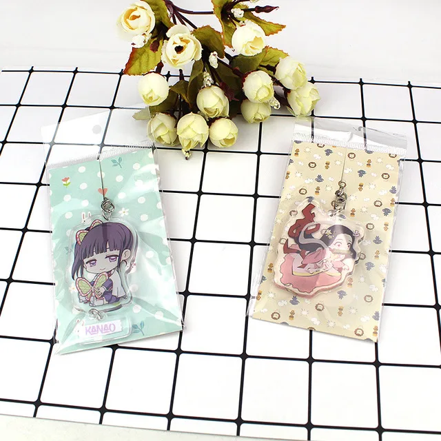 

Demon Slayer Blade Acrylic Double-sided Pendant Keyring Pendant Demon Slayer Tanjiro Keychain Anime Peripheral Nidouzi Keychains