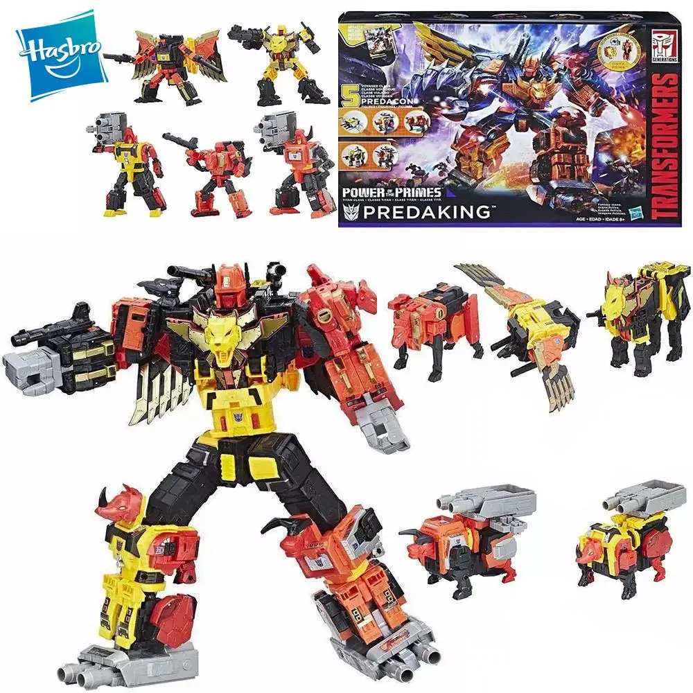 

Детские игрушки Hasbro трансформеры, статуэтка девастатора класса титанов, аниме фигурка, модель 40 см или больше, строительный робот, подарок н...