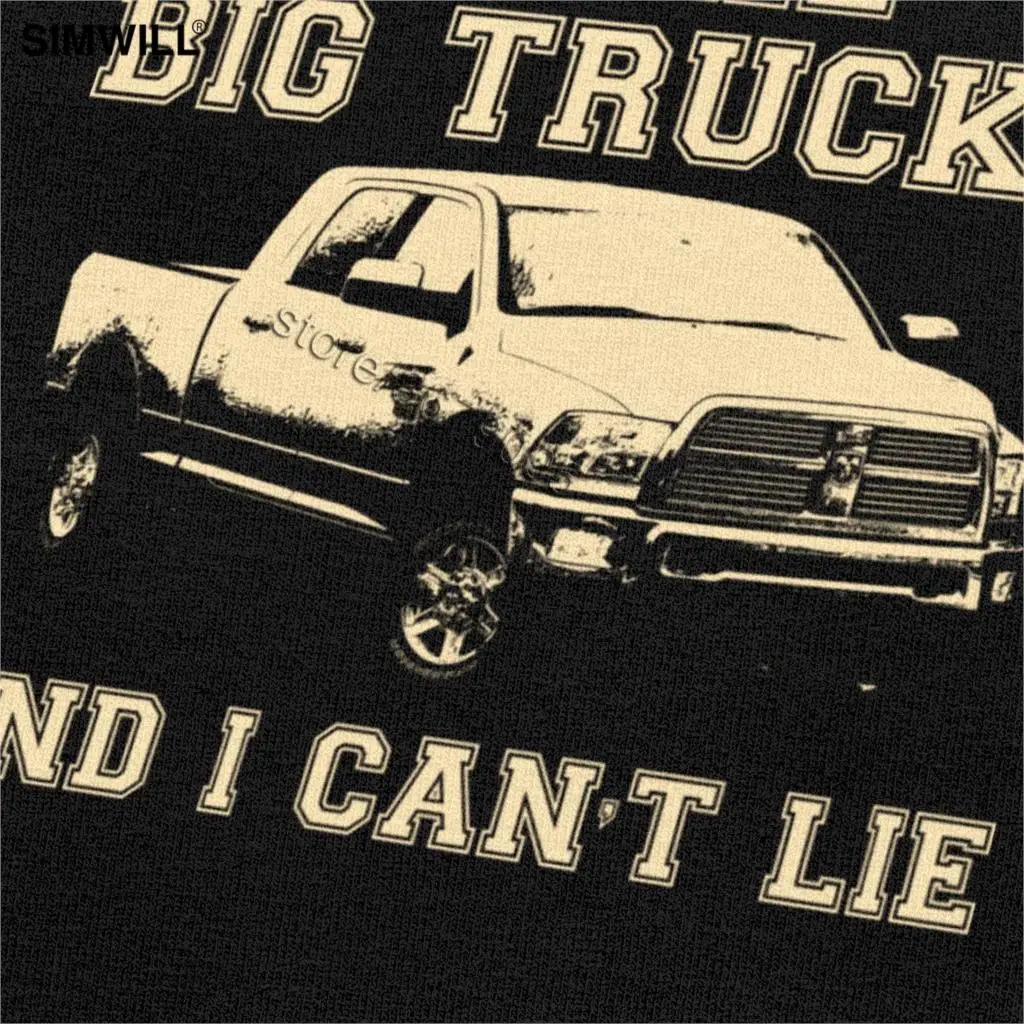 Футболка I Like Big Truck мужская с коротким рукавом повседневная хлопковая тенниска