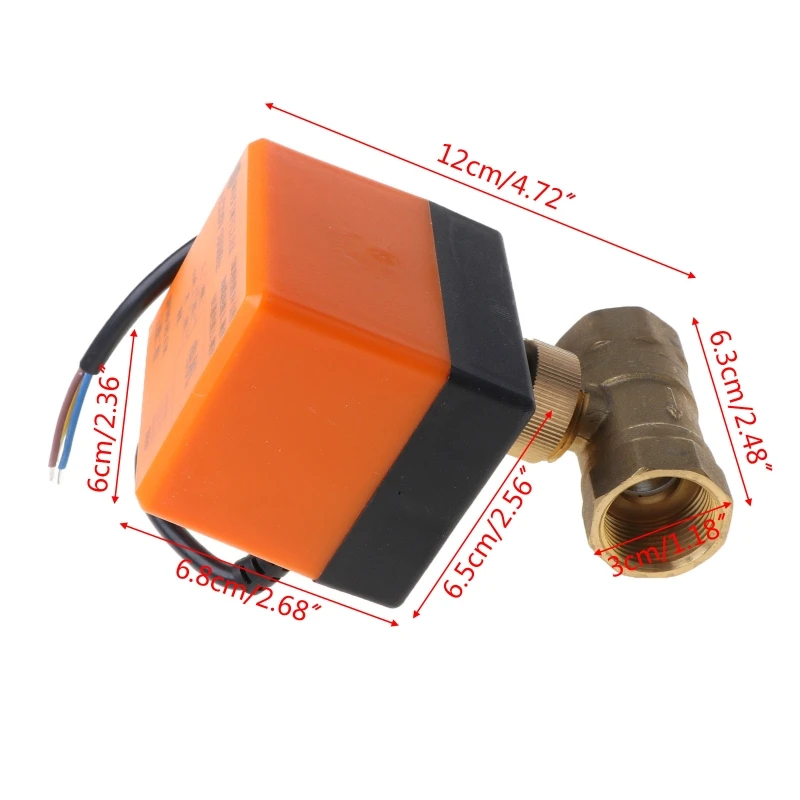 

Electric Motorized Brass Ball Valve DN20 AC 220V 2 Way 3-Wire with Actuator D0AC