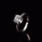 Женское позолоченное кольцо с муассанитом карат-3 карата