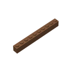 BuildMOC 6111 кирпич 1x10 для строительных блоков детали сделай сам развивающие