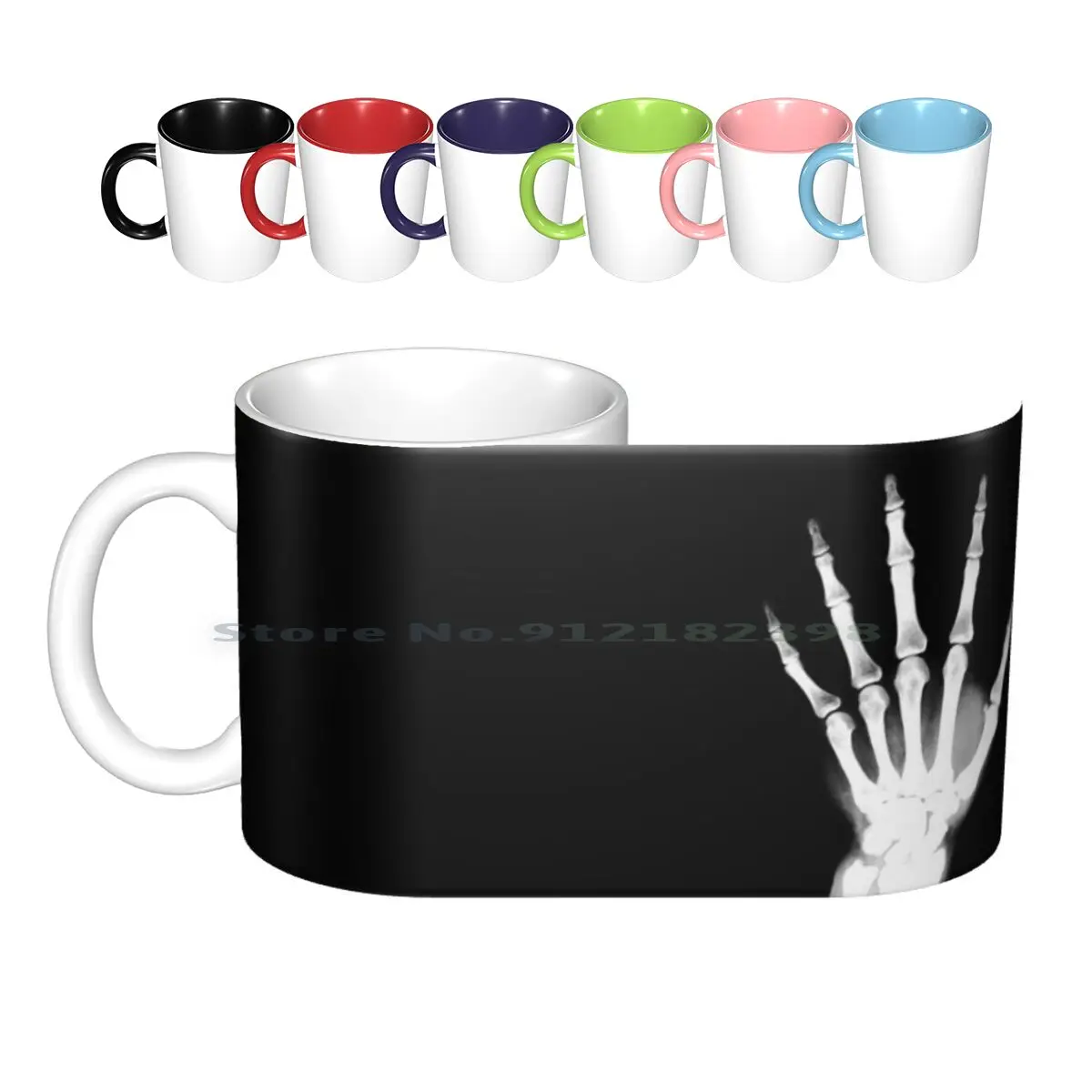 

Керамические кружки X-Ray Human Hand 1, кофейные чашки, кружка для молока, чая, рентгеновский рентген, человеческая рука, костяные кости, скелет, пал...