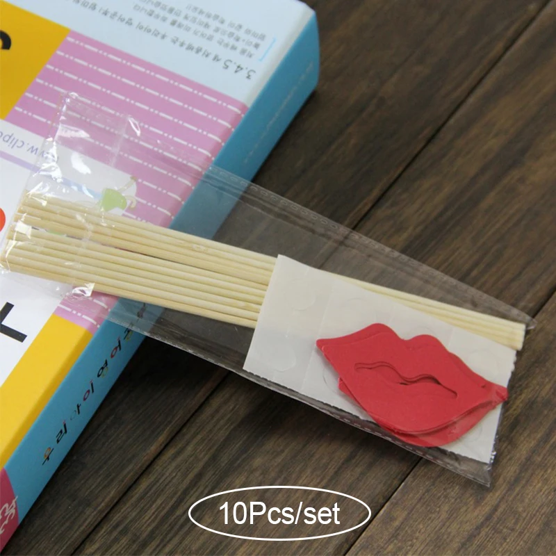 Red lips 10Pcs set Свадебные DIY украшения фото стенд реквизит забавная маска очки Усы губы на палочке Baby Shower Свадьба День рождения принадлежности для вечеринок - Цвет: Red lips 10Pcs set