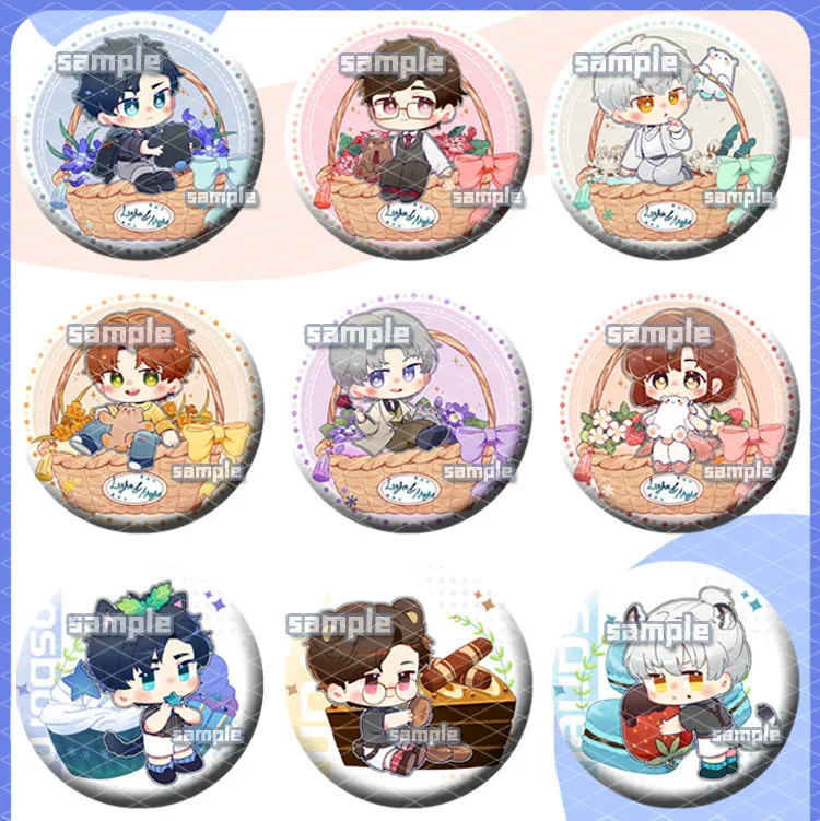 

Anime Light and Night Osborn Sariel Charlie Figure 58mm Badge Round Brooch Pin Gifts 9235 Kids Collection Toy