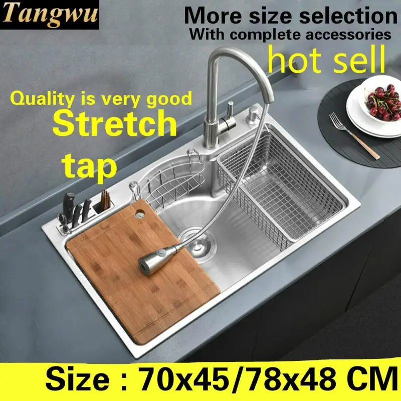 Бесплатная доставка горячая Распродажа стандартная кухонная раковина модель 304