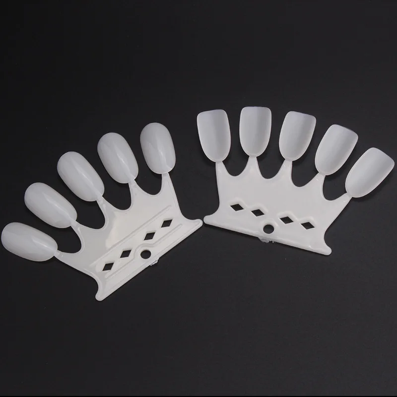 10 шт./компл. Набор накладных кончиков для ногтей круглая форма прозрачный