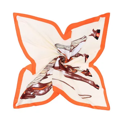 

110*110cm New All-match Horse Printed Scarf Women's Fashion Decorative Scarf Shawl