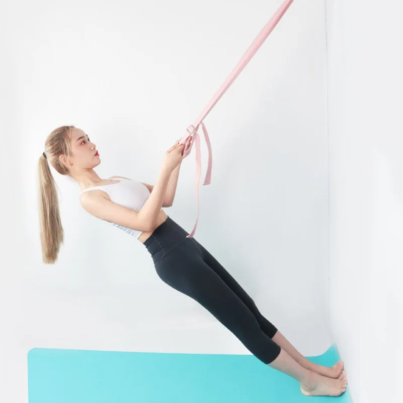 

With Grip Loops Fitness Exercise Gym Rope Waist Leg Resistance Belt for Exercise Yoga Stretch Strap Antenna Anti-Gravity Rope